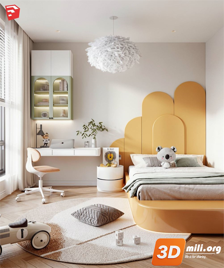Children Room Scenes Skp FIles 